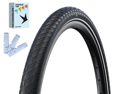 Schwalbe Motion Big Apple Reifen + Schlauch + Reifenheber Set - 2026 - RaceGuard