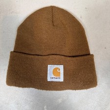 Carhartt A18 BRN Acrylic Watch Hat Beanie Brown Knit Cuff Cap One Size Fits All