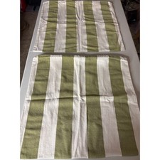 Juego de 2 fundas de almohada a rayas bla…