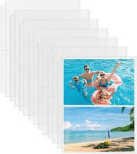 """Dunwell 5x7 Photo Sleeves for 3-Ring Binder, 25 Pack 5x7"""", Crystal Clear