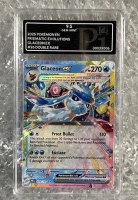 Glaceon EX 026/131 Prismatic Evolutions 2025 - EN / Pi Grading 9.5 PSA / Pokemon