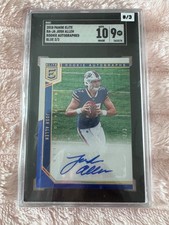 2018 Panini Elite  Donruss Josh Allen Rookie Auto #/3 ( SGC 9 )