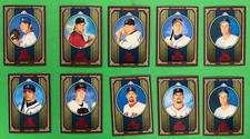 LOT OF (34) 2005 DONRUSS DIAMOND KINGS BASEBALL RED FRAMED PARALLEL CARDS RYAN
