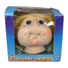 Vintage 1984 Doll Baby Head Martha Nelson Thomas 3108 Blonde Pigtail Boxed