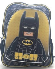 Mochila de chicos de 16" de la película Lego Batman con bolsillo delantero grande