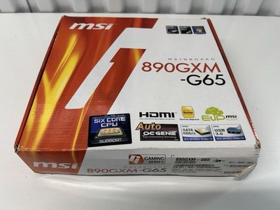 New MSI 890GXM-G65 Socket AM3 mATX Motherboard - Sealed