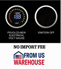 Prosport Volt Gauge 52mm Digital Display 8-18v Electrical Voltage Meter