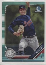2019 Bowman Chrome Prospects Aqua Refractor 121/125 Joey Wentz #BCP-57 3e3