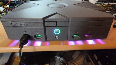 Xbox Classic ModXo Umbau, Unikat, LED Mod, 30gb