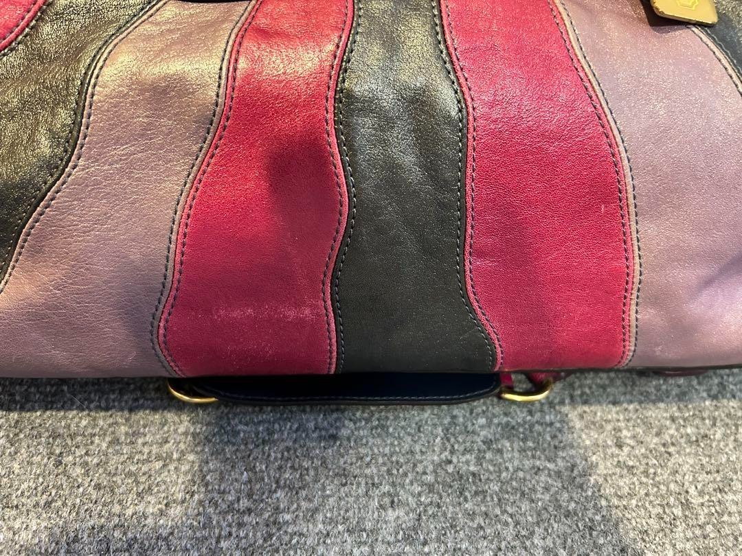 COACH Patchwork Leather Handbag Shoulder Bag 2Way… - image 4