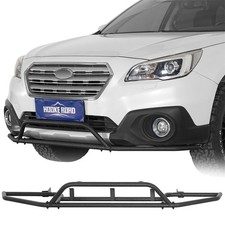 Fit 2015-2019 Subaru Outback Front Bumper Rally Tubular Steel Guard Clean Design