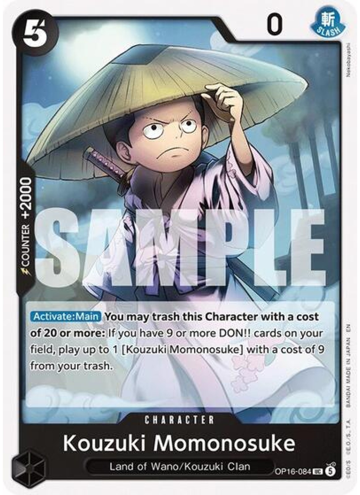 Kouzuki Momonosuke (084) #OP16-084 The Time of Battle NM One Piece