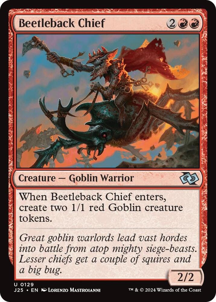 Beetleback Chief 129 UC Foundations Jumpstart Magic: The Gathering NM/M
