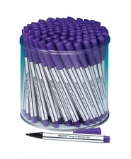 Viscot FINE TIP 100 Mini Piercing Tattoo Skin Markers in Case Purple Ink
