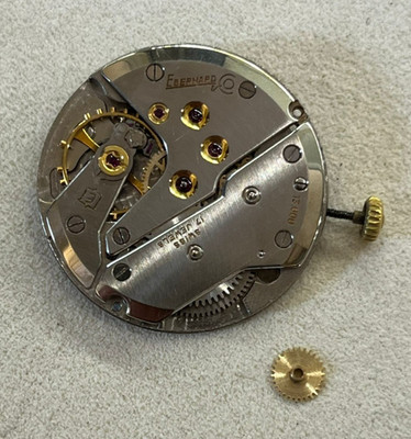 Eberhard & Co. Movement and Crown 13,000, overhauled, Swiss made, vintage
