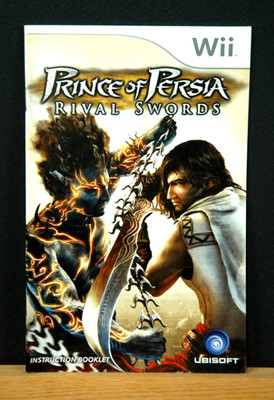 PRINCE OF PERSIA RIVAL SWORDS   COLOR MANUAL ONLY  NO GAME ( NINTENDO WII )