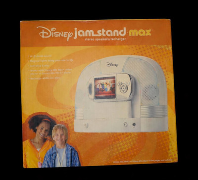Disney Jam Stand Max Stereo Speakers Charger Dock Mix Max Mix Stick Open Box