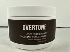 OVERTONE Coloring Conditioner 8oz Espresso Brown Sealed  