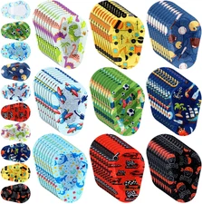 90 Pcs Adhesive Eye Patches for Kids Boys 9 Styles Eye Patches Latex Free Eye Pa