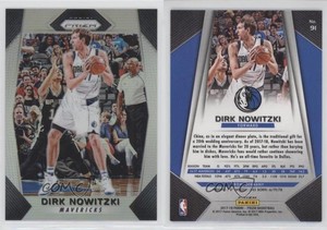 2017-18 Panini Prizm Silver Prizm Dirk Nowitzki #91 HOF