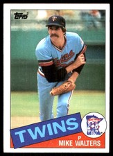 Mike Walters 1985 Topps #187 Minnesota Twins MLB READ FREE SHIPPING AutographDen