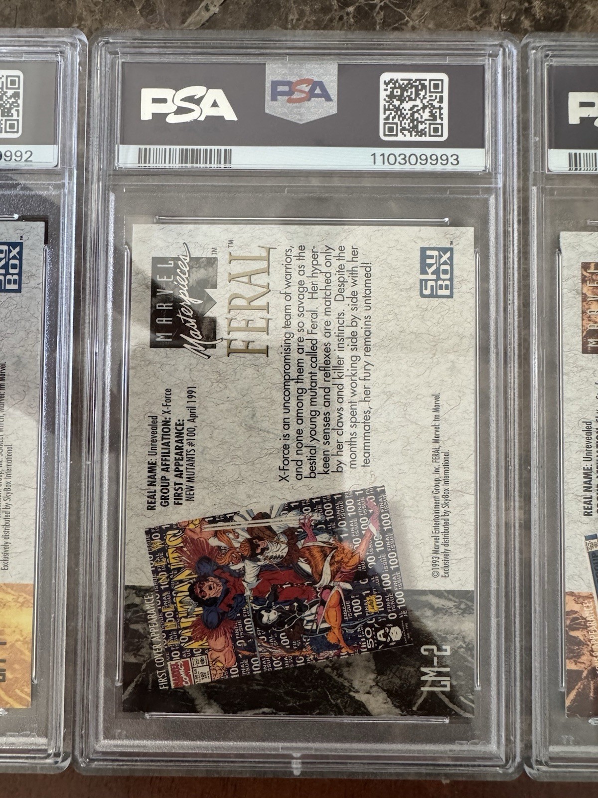 1992 Marvel Masterpieces PSA Lost Ladies Set Joe Jusko Auto view 8