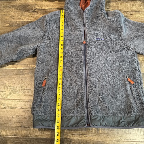 Patagonia Rhythm Recycled Wool Sherpa Hoody Fleece Hooded Jacket Coat Men Medium - Picture 9 of 12