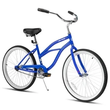 HILAND 26" Beach Cruiser Bike Single Speed Step-Through Commuter Coaster Brake