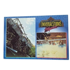 Postcard Universal Studios Hollywood The Collapsing Bridge California Chrome