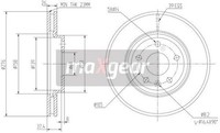 2 X Bremsscheibe Maxgear 19-2334 FüR Opel