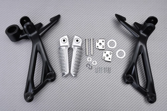 Paire Platines Repose Pieds Passager / Arrière Pour KAWASAKI Z900 2017-2019 - Photo 1/4