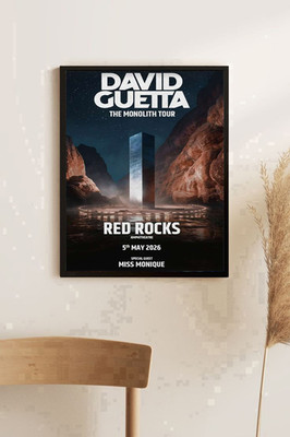 David Guetta May 05 2026 Morrison - Red Rocks Amphitheatre Poster