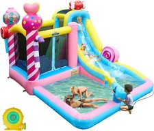 Inflatable Bounce House Inflatable Water Slide Jumping Castle 680W Air Blower