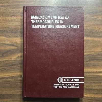 Manual On the Use of Thermocouples in Temperature Measurement