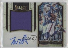 2016 Select Jumbo Rookie Signature Swatches 46/99 Jonathan Williams Auto 1k5