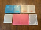 Vintage Nintendo NES N64 Clear Storage Game Case Lot Of 8 Pink Blue