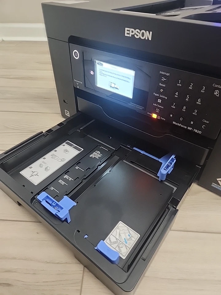 Impresora de inyección de tinta todo en uno Epson Workforce WF-7820 gran formato, negra Foto 4 de 4