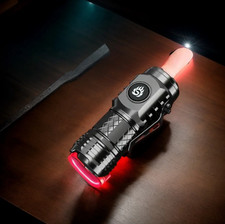 1pc Super Bright Mini LED Flashlight Rechargeable 5 Modes Camping TravelKit