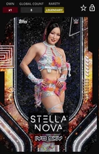WWE Topps Slam Cosmic DIGITAL Iyo Sky Legendary Black 10 CC