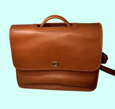 バッグ Vintage Coach Leather Turnlock Brief Bag s-l400.jpg