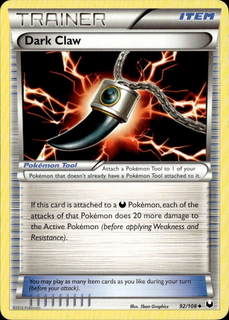 Pokemon Dark Claw 92/108 Dark Explorers LP