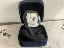 Westie Handpainted On Glass