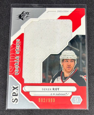 2003-04 SPX Game Jersey RC Derek Roy /999 #238