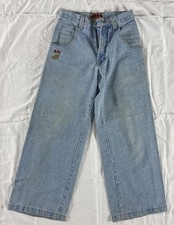 Vintage 90s JNCO Smoke Stacks 179 Light Wash 28x30 Easy Wide Baggy Jeans 3 Dot