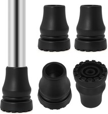 Walking Cane Tips 4-Pack , 3/4 Inch Heavy Duty Rubber Replacement