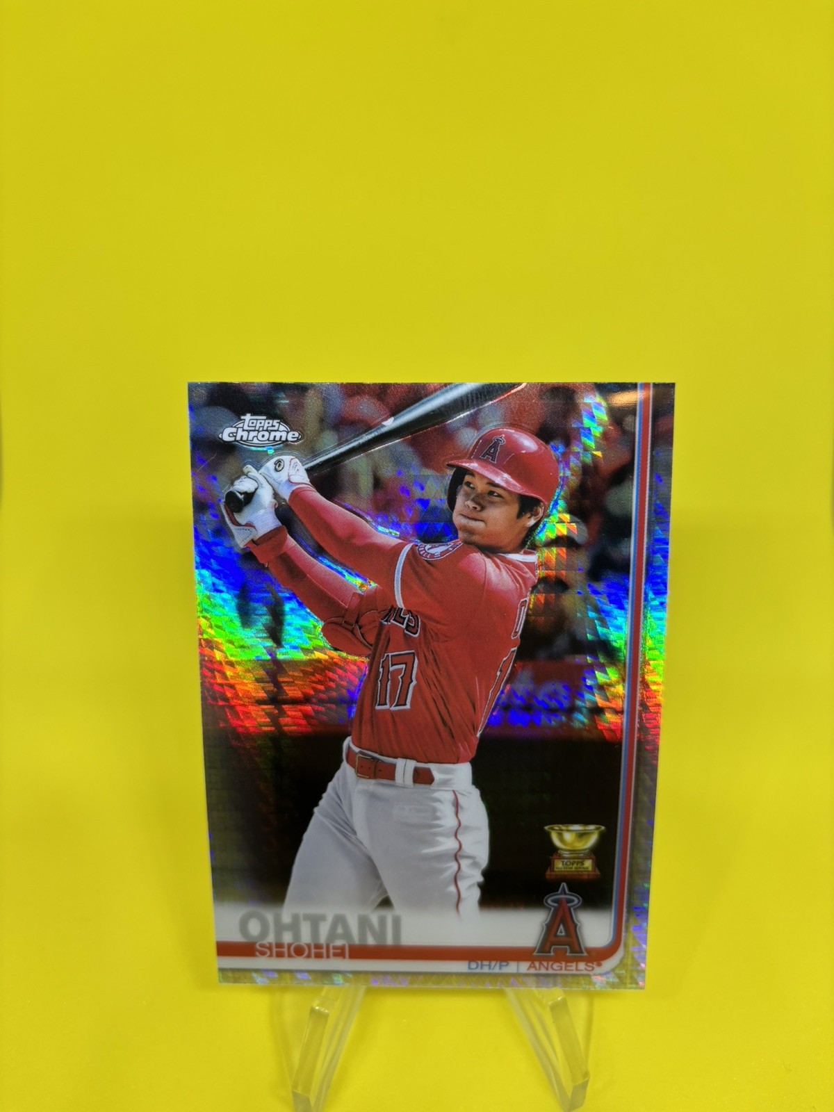 2019 Topps Chrome Shohei Ohtani Prism Refractor Angels Rookie Cup #1