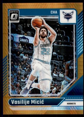 2024 Panini Donruss Optic Vasilije Micic #55 Hyper Orange Prizm /299