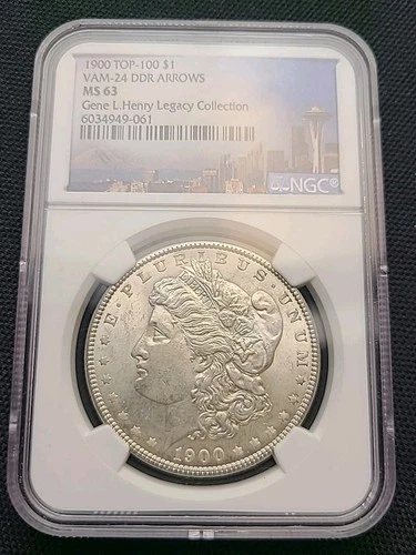 1900 Morgan Silver Dollar Vam-24 DDR MS 63