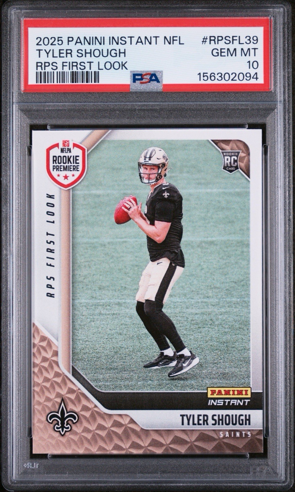 Tyler Shough Panini Instant NFL Rps First Look #RPSFL39 Base