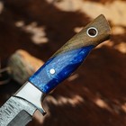 9.3" Damascus Hunting Knife Full Tang Resin Handle Fix Blade Handle+Sheath — photo 9